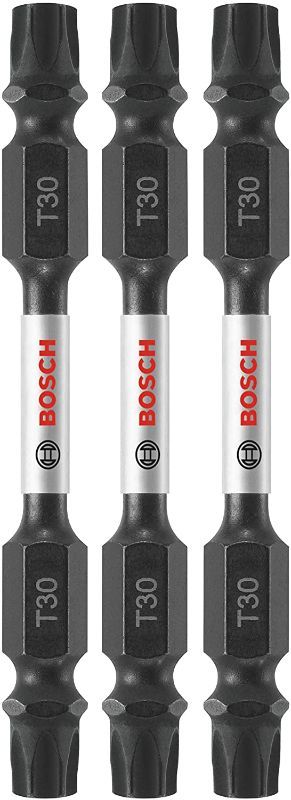 Photo 1 of ***PACK OF 5*** BOSCH ITDET302503 3 Pc. Impact Tough 2.5 In. Torx #30 Double-Ended Bits
