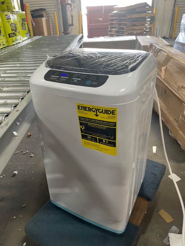 Photo 3 of ***TESTED, WORKS*** BLACK+DECKER BPWH84W Washer Portable Laundry, White, 0.84 Cu. Ft.
