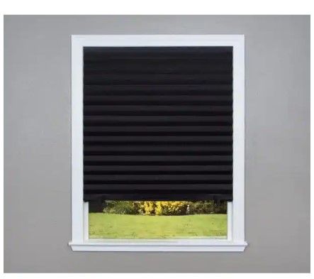 Photo 1 of ***PACK OF 6, BENT*** Redi Shade 6Pk Blackout Cordless 48" X 72" Paper Window Shade in Black