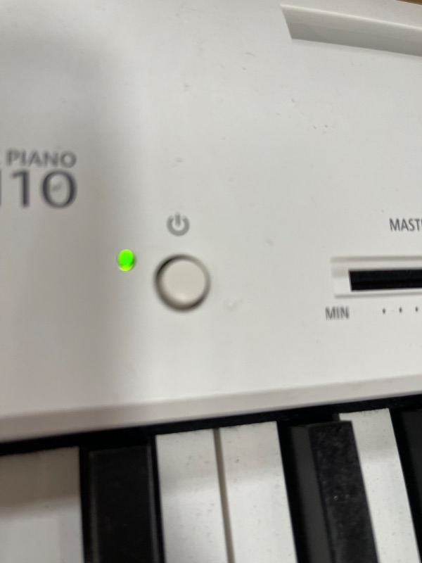 Photo 3 of ***TESTED, WORKS*** Kawai ES110W 88-Key Portable Digital Piano, White
