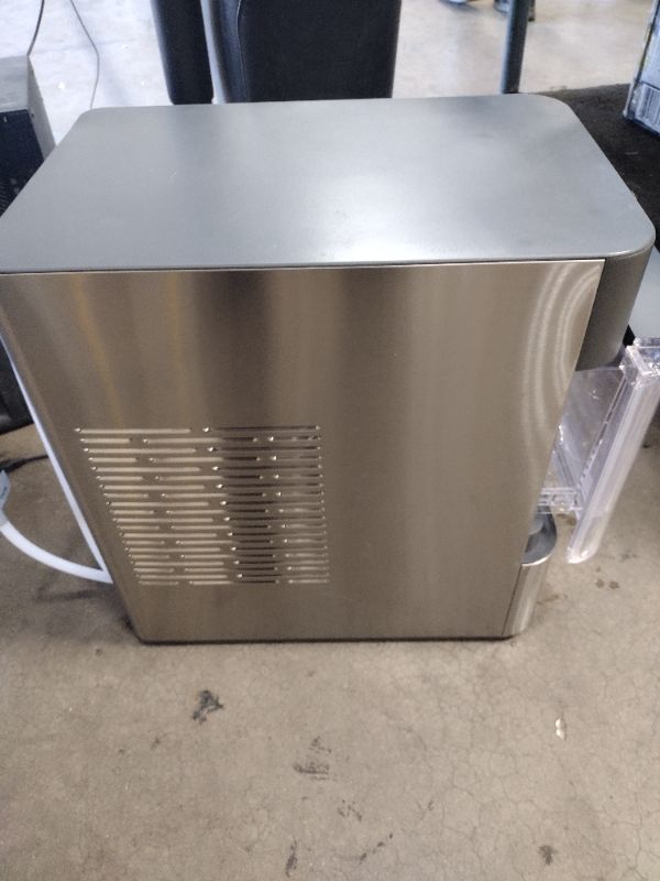 Photo 4 of GE Profile - Opal 2.0 24-lb. Portable Ice Maker with Nugget Ice Production, Side Tank and Built-in WiFi - Stainless Steel
