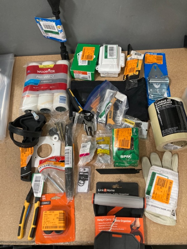 Photo 1 of **NON-REFUNDABLE** ASSORTMENT OF HOME IMPROVEMENT GOODS, KITCHEN GOODS ELECTRICAL, PLUMBING AND MISCELLANEOUS  BUNDLE