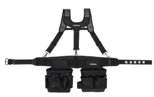 Photo 1 of usky
2-Bag 14-Pocket Black Electricians Suspension Rig Work Belt with Suspenders