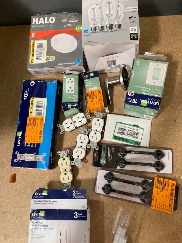 Photo 1 of *NON-REFUNDABLE** ASSORTMENT OF HOME IMPROVEMENT GOODS, KITCHEN GOODS ELECTRICAL, OUTLETS AND MISCELLANEOUS  BUNDLE