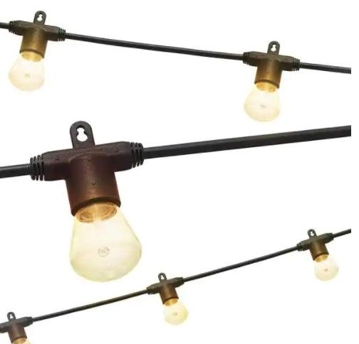 Photo 1 of Enbrighten
48 ft. Black Bistro Integrated LED String Light