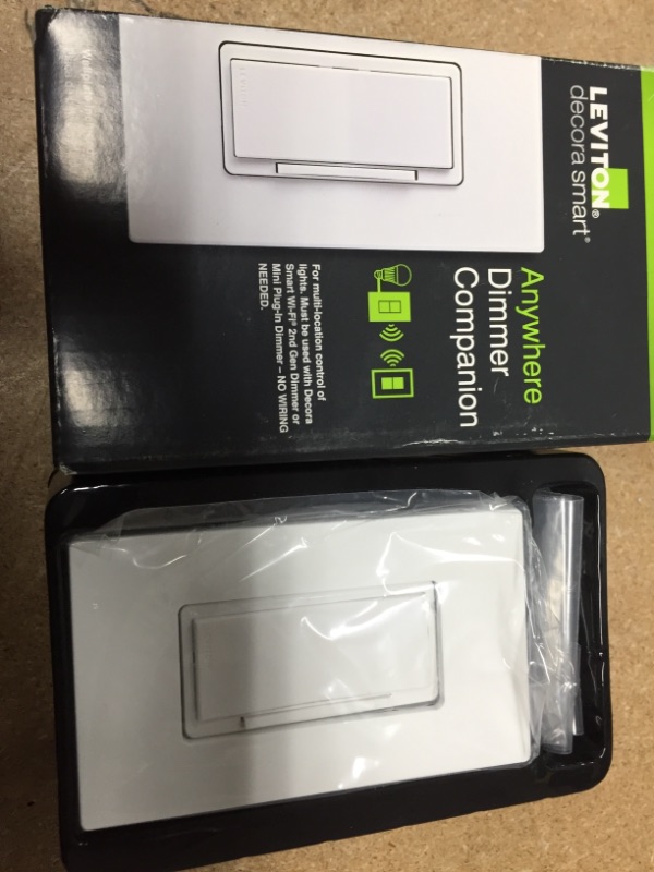 Photo 2 of Leviton
Decora Smart Anywhere LED/CFL/Inc Wire-Free 3-Way Dimmer Companion, On/Off/Dimming for Decora Smart Wi-Fi 2nd Gen, White