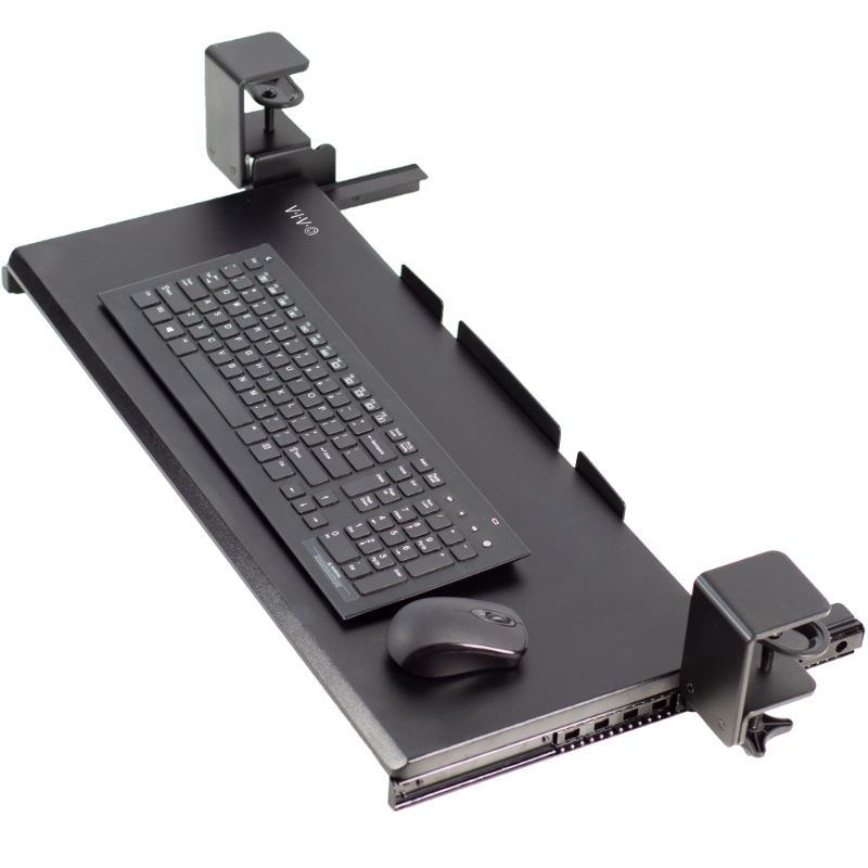 Photo 1 of VIVO Extra Sturdy Clamp-on Computer Keyboard and Mouse Under Desk Slider Tray 27" X 11" Platform Drawer (MOUNT-KB05E)