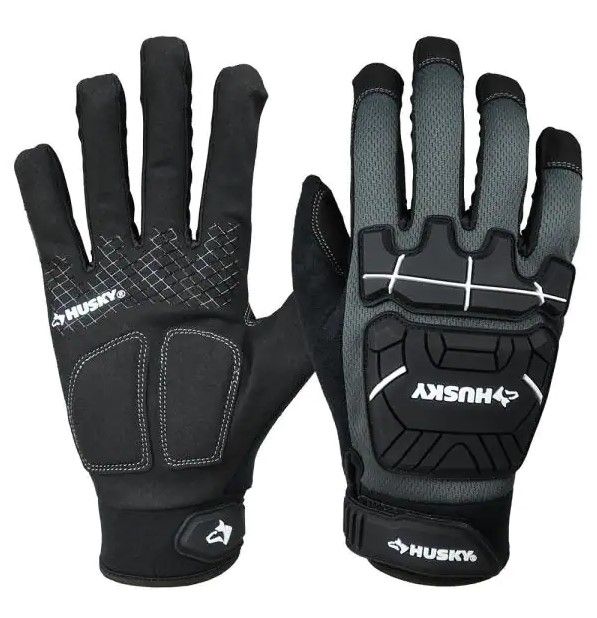 Photo 1 of Husky
Large Heavy Duty Mechanic Gloves
2 pairs!