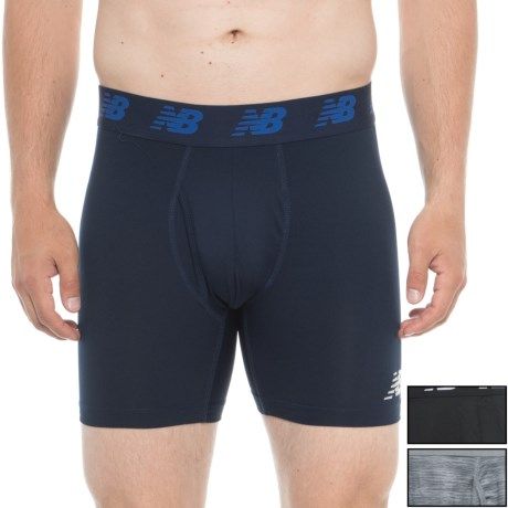 Photo 1 of Black/Blue/Steel Performance Boxer Briefs - 3-Pack (for Men) SMALL 
