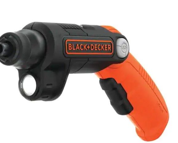Photo 1 of 
BLACK+DECKER
4-Volt MAX Lithium-Ion Cordless 1/4 in. Electric Screwdriver with Pivoting Handle, Light and Charger