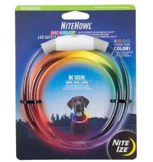 Photo 1 of Nite Ize
NiteHowl LED Rechargeable Safety Necklace, Disc-O Select