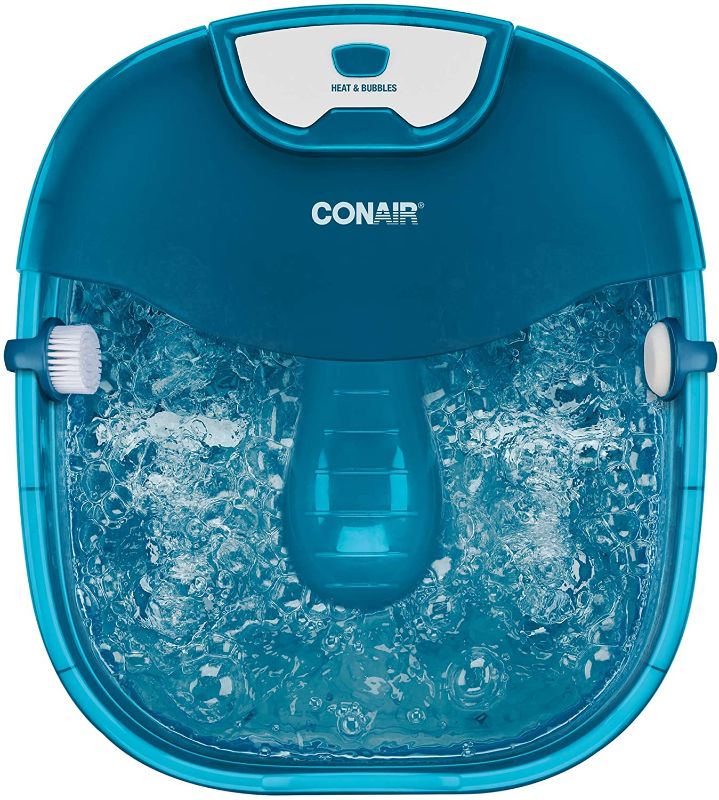 Photo 1 of Conair Heat Sense Pedicure Foot Spa with Massaging Foot Rollers, Soothing Bubbles and Heat