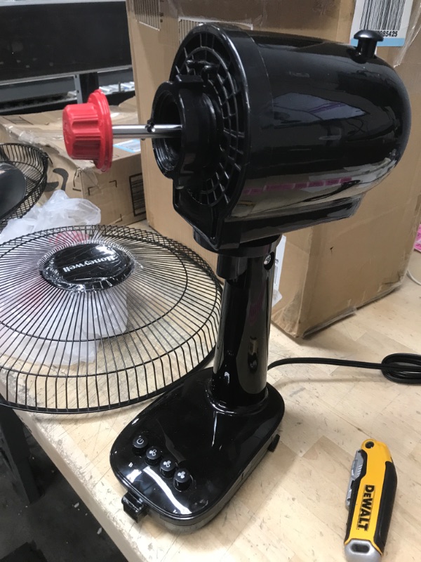 Photo 3 of Honeywell Comfort Control Oscillating Table Fan Adjustable Tilt Head With 3 Speeds & Removeable Grill