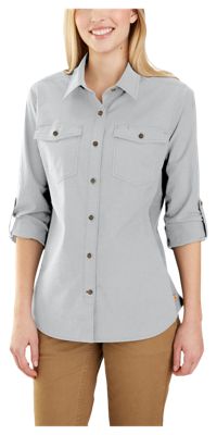 Photo 1 of 103600 Rugged Flex Bozeman Shirt - Relaxed Fit, Long Sleeve (for Women) - GLACIER GRAY (XS )
