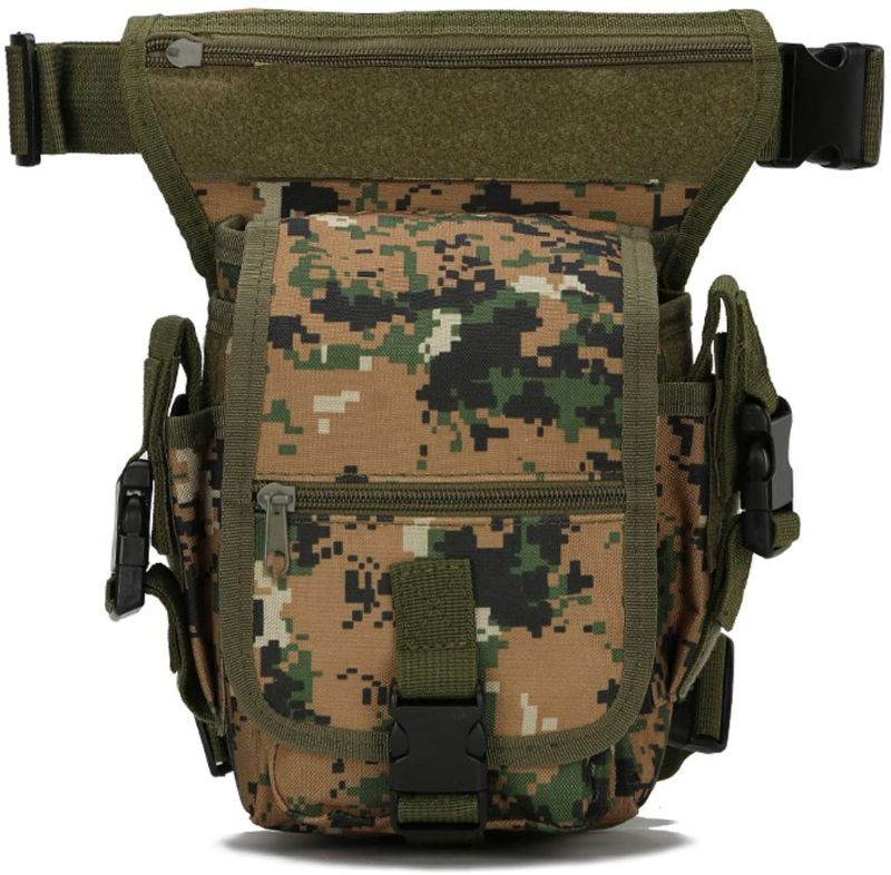 Photo 1 of Anjoy Drop Leg Bag Fanny Waist Thigh Packs Outdoor Military Tactical Pouches
