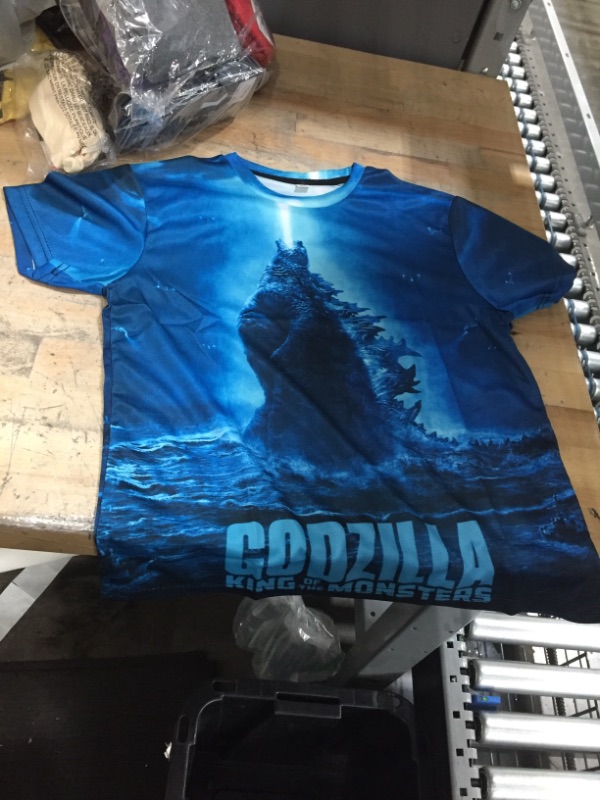 Photo 1 of BLUE GODZILLA SHIRT SIZE KID SMALL