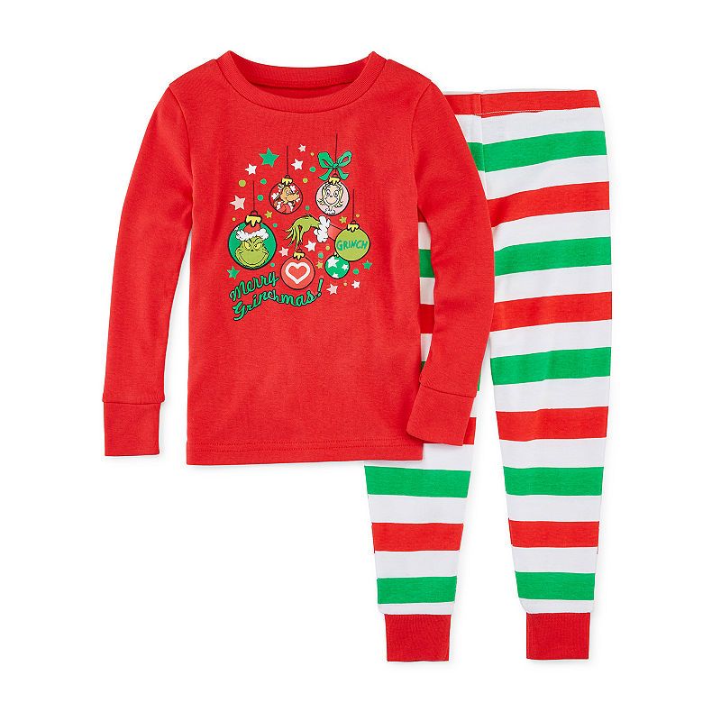 Photo 1 of Dr. Seuss Grinch Merry Grinchmas! Matching Family Adult and Kids Pajama Set
Size: Girls 3T