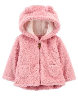 Photo 1 of Carter's Baby Girls' Sherpa Jacket, Pink, 24 Months