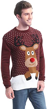 Photo 1 of *daisysboutique* Men's Holiday Reindeer Snowman Santa Snowflakes Sweater
SIZE: SMALL