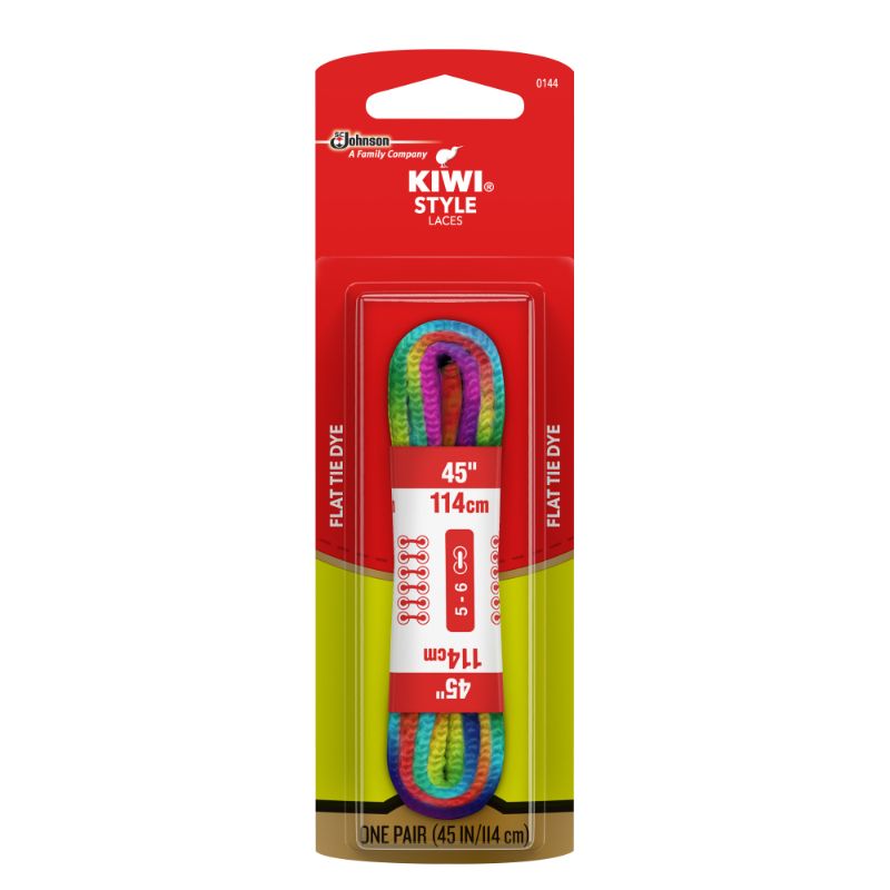 Photo 1 of 6 PACKS OF KIWI Flat Laces, Tie Dye, 45 in, 1 Pair
