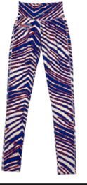 Photo 1 of Buffalo Bills NFL Majestic Zubaz Women's Graphic Leggings LARGE 
