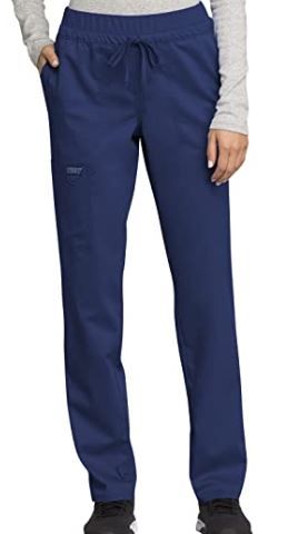 Photo 1 of Cherokee Workwear Revolution Women Scrubs Pant Mid Rise Tapered Leg Drawstring WW105 XS
