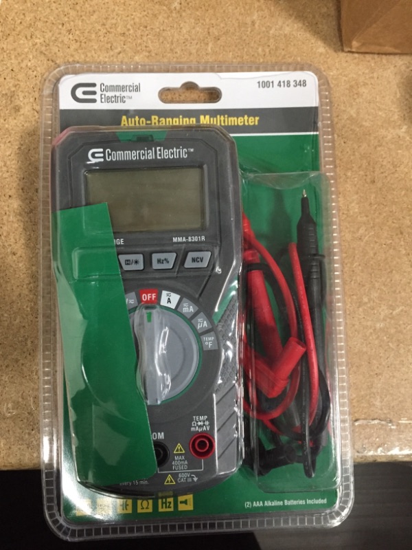 Photo 2 of Commercial Electric
Auto Ranging Multimeter 600V