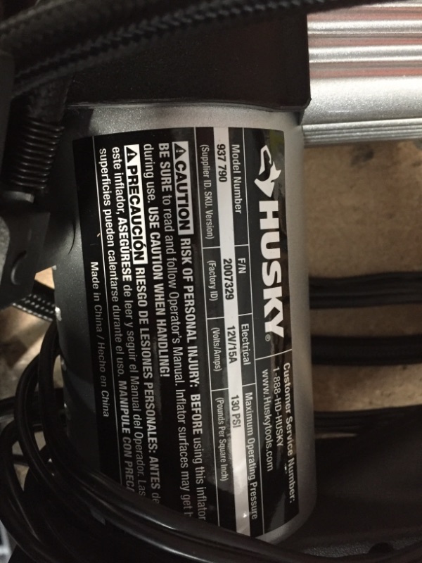 Photo 2 of Husky
12-Volt Inflator