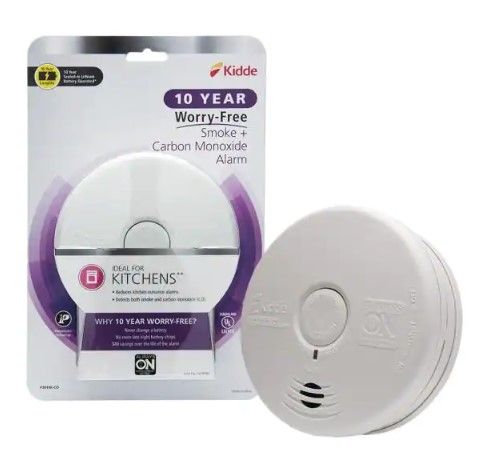 Photo 1 of Kidde
10-Year Worry Free Smoke & Carbon Monoxide Detector, Lithium Battery Powered with Photoelectric Sensor