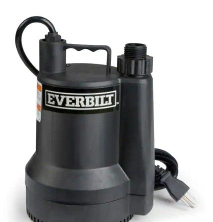 Photo 1 of Everbilt
1/6 HP Plastic Submersible Utility Pump