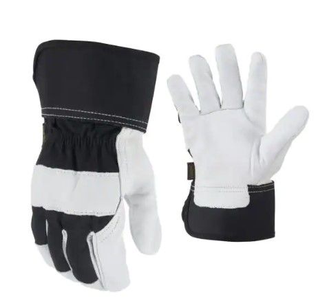 Photo 1 of FIRM GRIP 
Large Goatskin Leather Work Gloves set of 3 Sold as set nonrefundable 