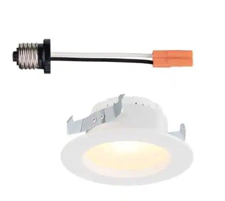 Photo 1 of EcoSmart
4 in. White Integrated LED Recessed Trim, 2700K