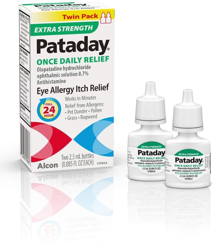 Photo 1 of (07/2023) Pataday Once Daily Relief Extra Strength Relief 2.5ml, 2 Count
