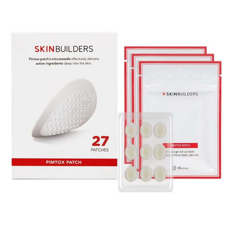 Photo 1 of [PIMTOX PATCH] Pimple Acne Patches with Microneedles for caring Acne and Skin Trouble, SKINBUILDERS, 27Patches
