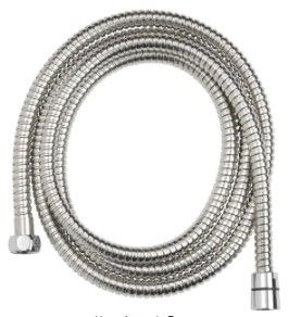 Photo 1 of 86 in. Stainless Steel Replacement Shower Hose in Chrome
