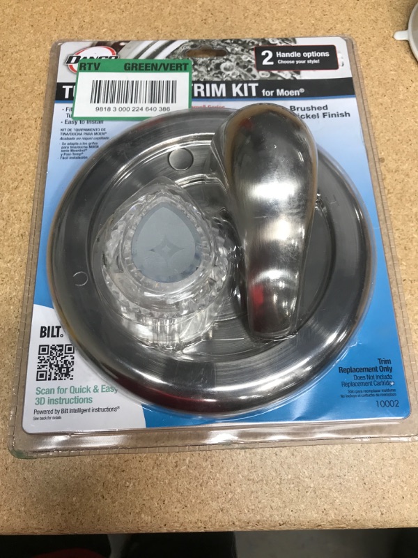 Photo 1 of 10002 Universal Trim Kit for Moen, Brushed Nickel
