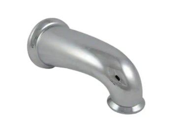 Photo 1 of 8 in. Universal Decorative Tub Spout with Diverter in Chrome
