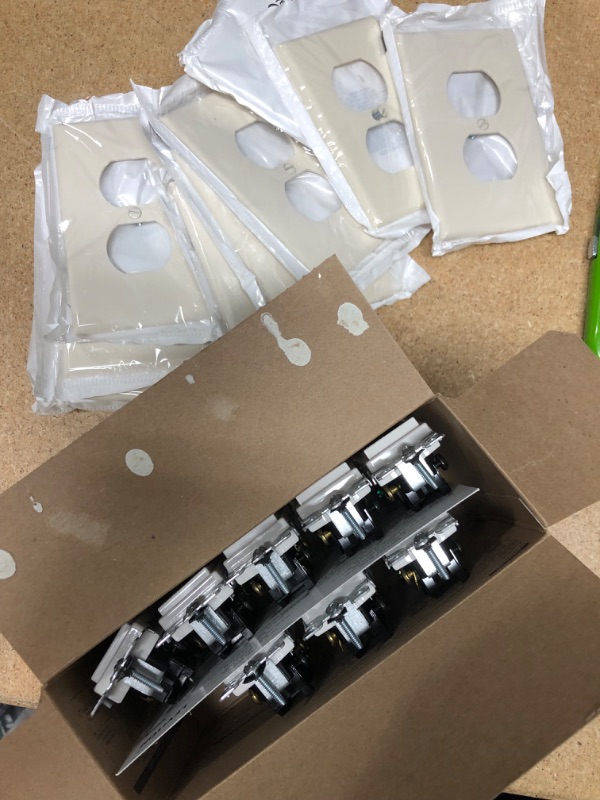 Photo 1 of ***SOLD AS IS*** NO RETURNS*** NO REFUNDS** 
LIGHT Improvement Bundle (9 Leviton Decora 15 Amp 3-Way Specialty Light Switch, White AND 10 light socket panels