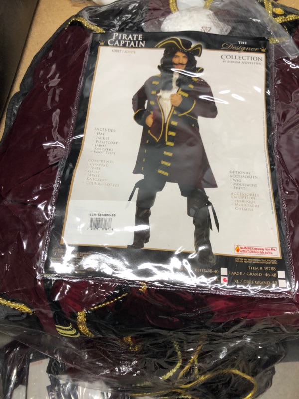 Photo 1 of Forum Designer Deluxe Pirate Captain Costume, Multi, Medium