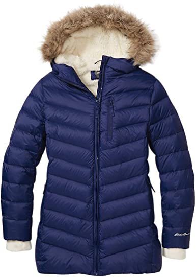 Photo 1 of Eddie Bauer Girl's Sun Valley Parka Coat, Down Jacket with Fur Hood
XXS