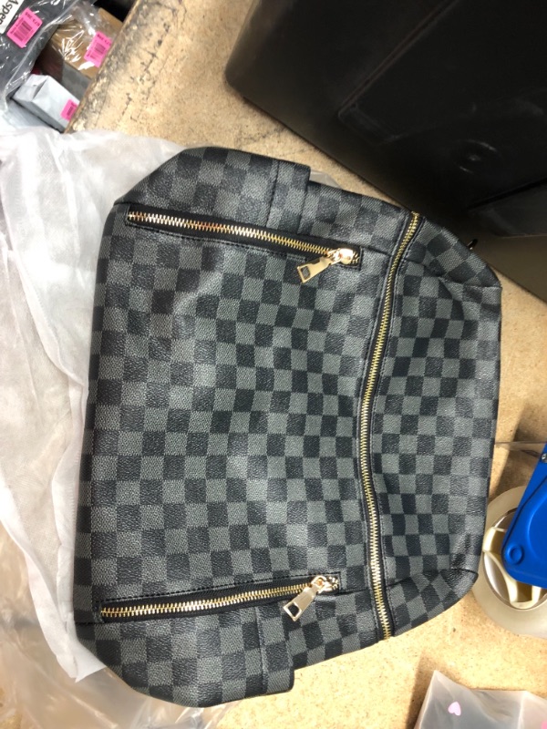 Photo 1 of checkered backpack purse