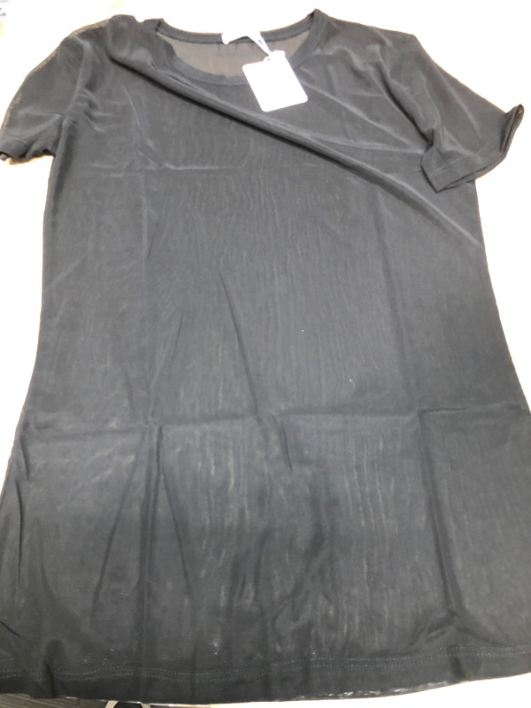 Photo 2 of Allchic Womens Short Sleeve Sheer Mesh Tops Sexy See Through Tee Blouse Clubwears
SIZE LARGE
SHIRT ONLY