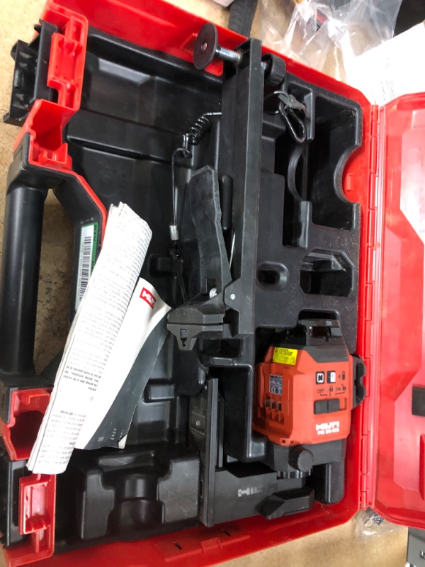 Photo 4 of ***PARTS ONLY*** Hilti
PM 30-MG 131 ft. Multi-Green Line Laser Level with Magnetic Bracket and Hard Case (Batteries not included)