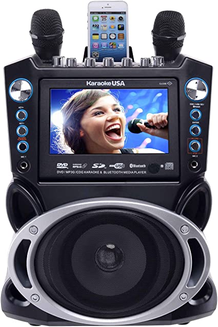 Photo 1 of (NOT FUNCTIONAL; MISSING ALL ACCESSORIES/ATTACHMENTS/POWER CORDS)
Karaoke USA GF840 DVD/CDG/MP3G Karaoke Machine with 7" TFT Color Screen with Record and Bluetooth
