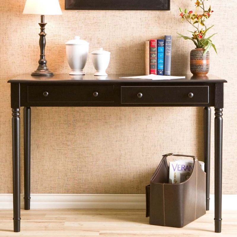 Photo 1 of (BROKEN OFF DRAWER; DAMAGED FRONT)
Southern Enterprises Writing Desk, Black
