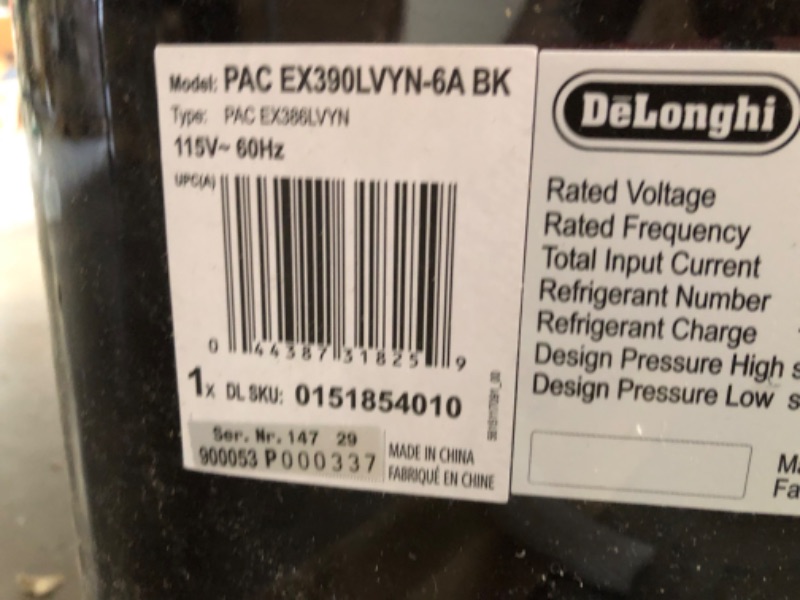 Photo 4 of (NON-FUNCTIONAL EXHAUST)
DeLonghi Portable Air Conditioner 14,000 BTU