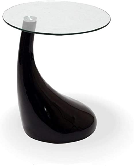 Photo 1 of (SCRATCHED; MISSING GLASS TABLE)
Fab Glass and Mirror Side Coffee Table, 18 in, Black
