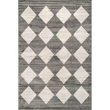 Photo 1 of  Gianna Contemporary Geometric Checker Tile Area Rug
4'3X6'3