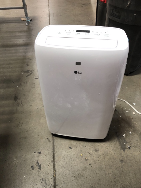 Photo 7 of 6,000 BTU (DOE) 115-Volt Portable Air Conditioner with Dehumidifier Function and LCD Remote in White