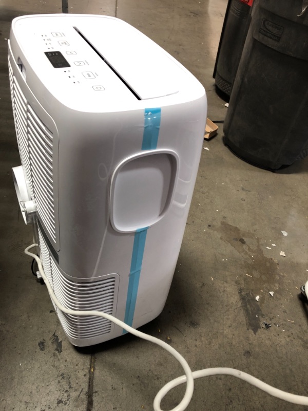 Photo 5 of 6,000 BTU (DOE) 115-Volt Portable Air Conditioner with Dehumidifier Function and LCD Remote in White